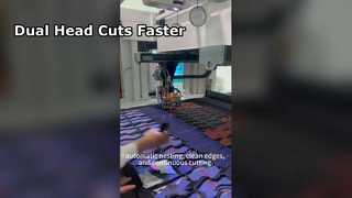 IB1606 Станок для резки с двумя головками | Многослойная резка для обувных фабрик